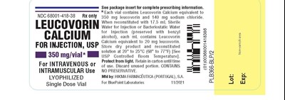 Leucovorin Calcium for Injection Labels Rev 11 2021 Page 3